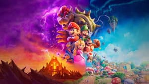 The Super Mario backdrop